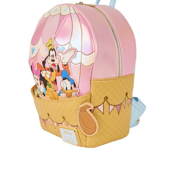 Disney Loungefly Mickey & Friends Hot Air Balloon Figural Mini Backpack - Picture 4 of 6